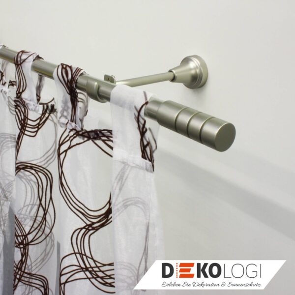 Endknopf Andra für Ø 19 mm – Silber-Satin