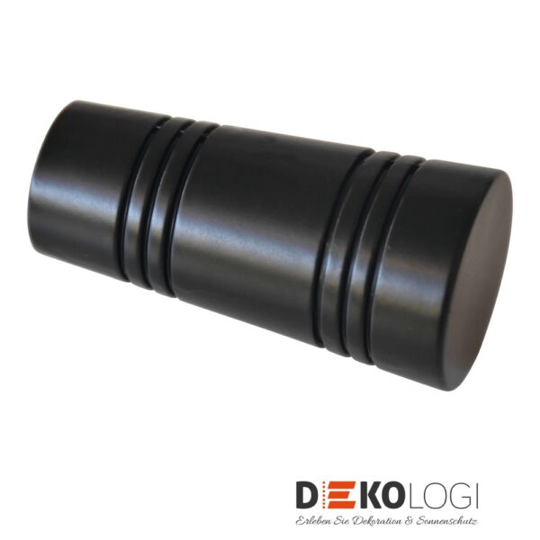 Endstück Apollo für Ø 20 mm – Schwarz-Matt