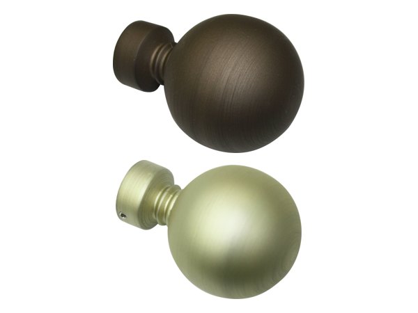 Endstück Ball für Ø 19 mm in Cappuccino und Champagner