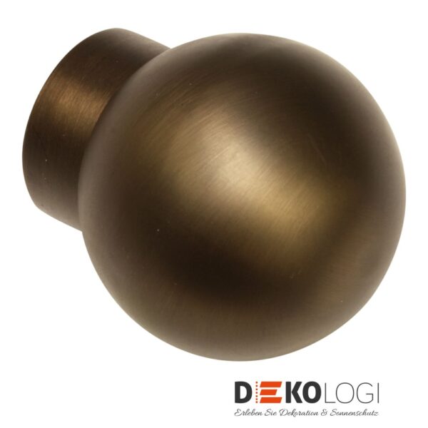Endstück Ball für Ø 25 mm – Bronze