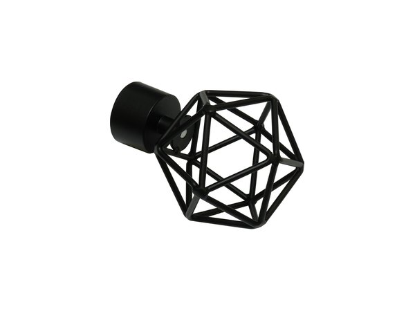 Endstück Denver Cage für Ø 25 mm in Schwarz