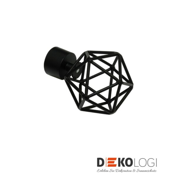 Endstück Denver Cage für Ø 25 mm – Schwarz