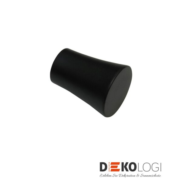 Endstück Denver Cone für Ø 25 mm – Schwarz-Matt