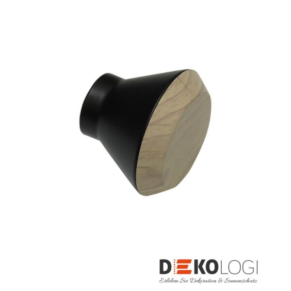 Endstück Denver Stamp für Ø 25 mm – Holz-Optik/Braun