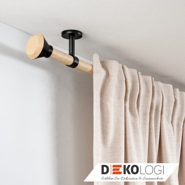 Endstück Denver Stamp für Ø 25 mm – Holz-Optik/Braun