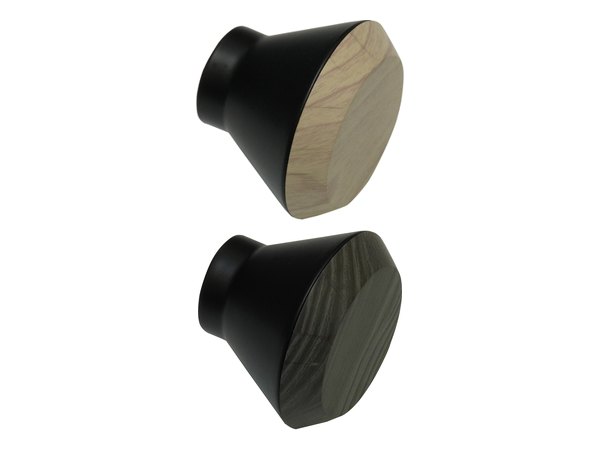 Endstück Denver Stamp für Ø 25 mm in Holz-Optik/Braun und Holz-Optik/Grau