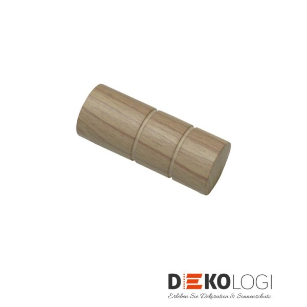 Endstück Denver Zylinder für Ø 25 mm – Holz-Optik/Braun