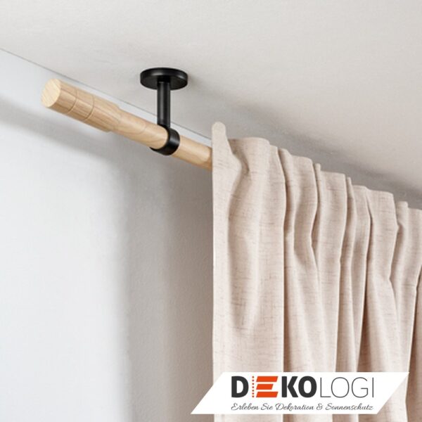 Endstück Denver Zylinder für Ø 25 mm – Holz-Optik/Braun