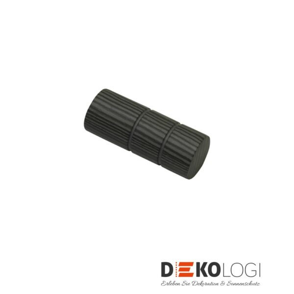 Endstück Denver Zylinder für Ø 25 mm – Holz-Optik/Grau