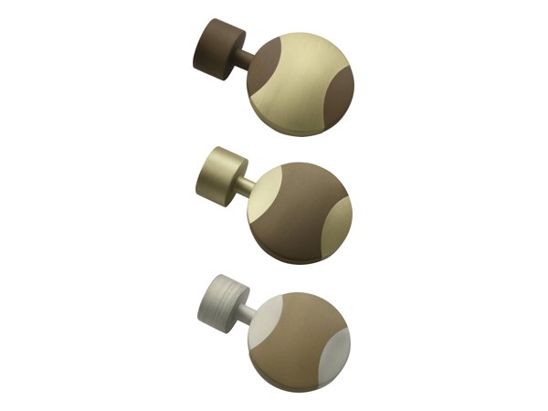 Endstück Disc für Ø 19 mm in Cappuccino, Champagner und Silber