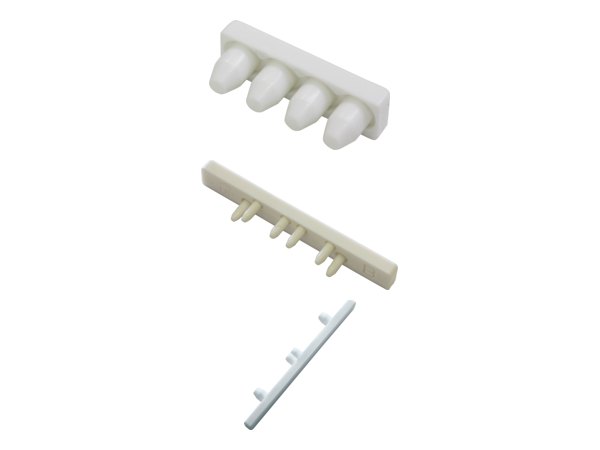 Endstück für Alu-Vorhangschiene 7 mm in Weiß