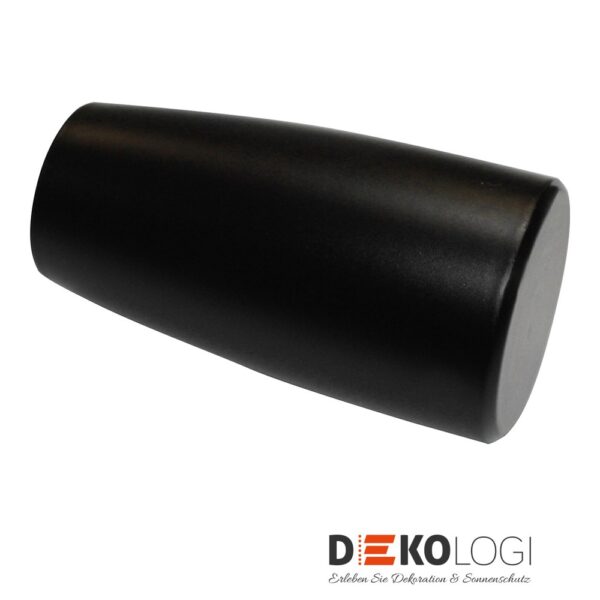 Endstück Gala für Ø 20 mm – Schwarz-Matt