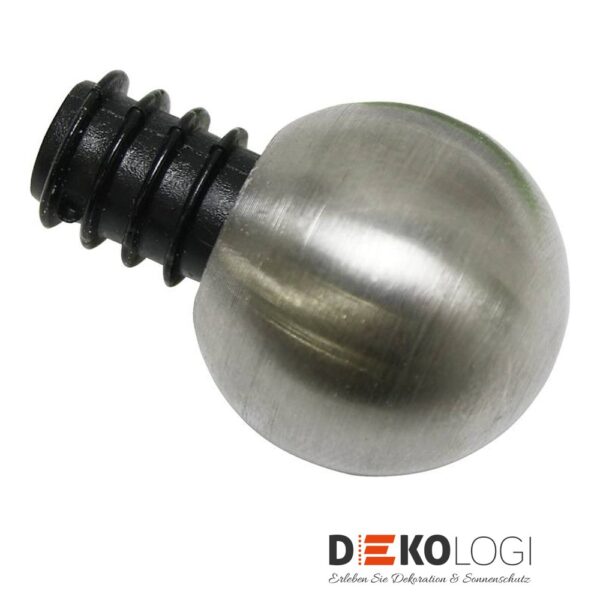 Endstück Kugel für Ø 12 mm – Edelstahl-Optik