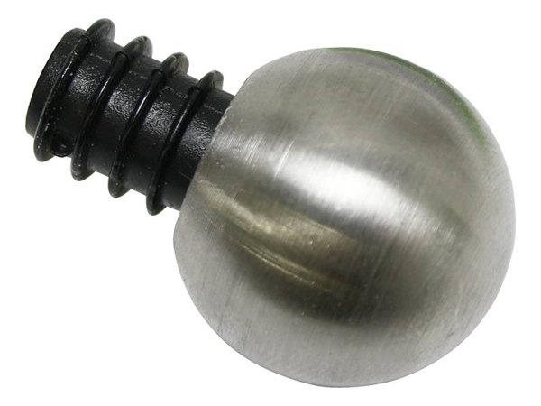 Endstück Kugel für Ø 12 mm in Edelstahl-Optik