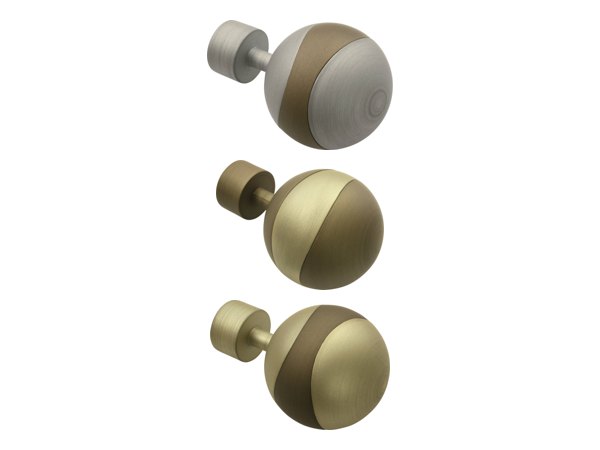 Endstück Orbit für Ø 19 mm in Silber, Cappuccino und Champagner