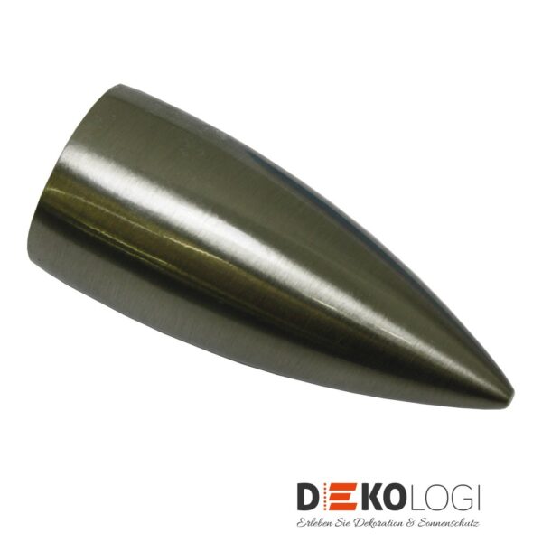 Endstück Patrone für Ø 16 mm – Edelstahl-Optik