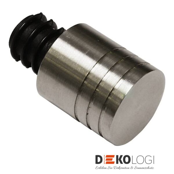 Endstück Zylinder für Ø 12 mm – Edelstahl-Optik