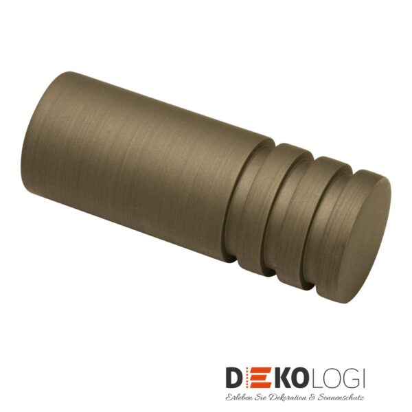 Endstück Zylinder für Ø 19 mm – Cappuccino