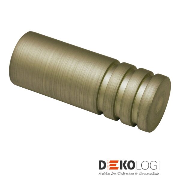 Endstück Zylinder für Ø 19 mm – Champagner