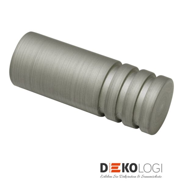Endstück Zylinder für Ø 19 mm – Silber