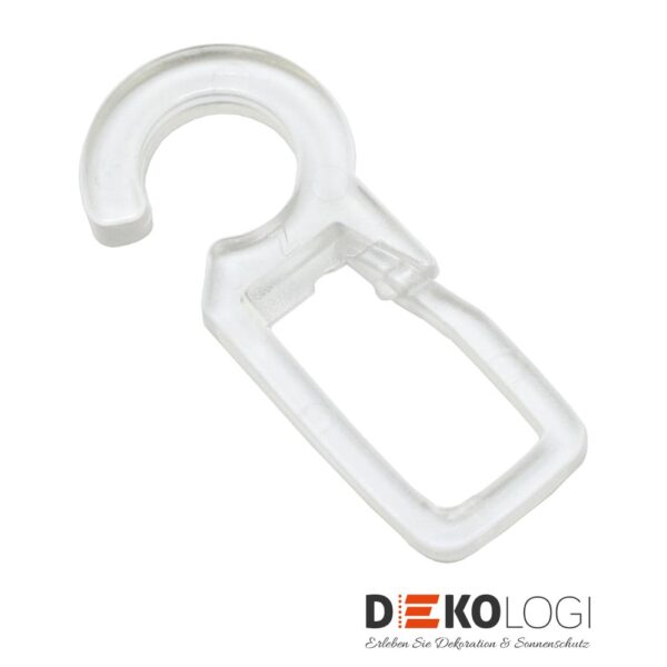 Faltenlegehaken 8 mm – Transparent