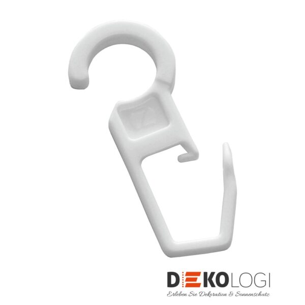 Faltenlegehaken 8 mm – Weiß