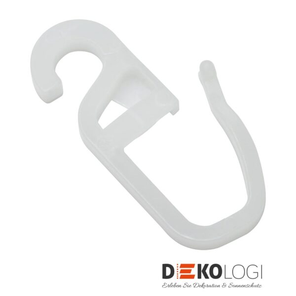 Faltenlegehaken POM-Qualität – Weiß 5,3 mm