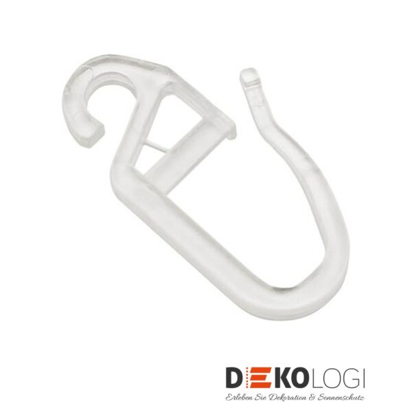 Faltenlegehaken Transparent – Transparent 4 mm