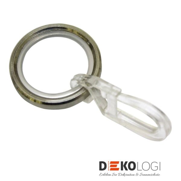 Gardinenringe für Ø 12 mm – Edelstahl-Optik