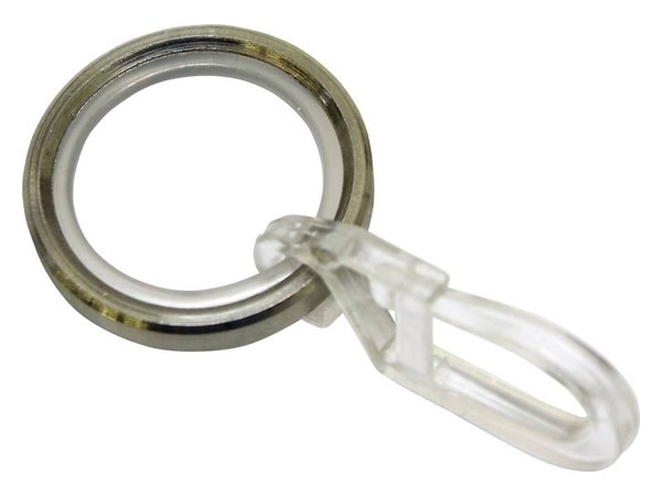 Gardinenringe für Ø 12 mm in Edelstahl-Optik