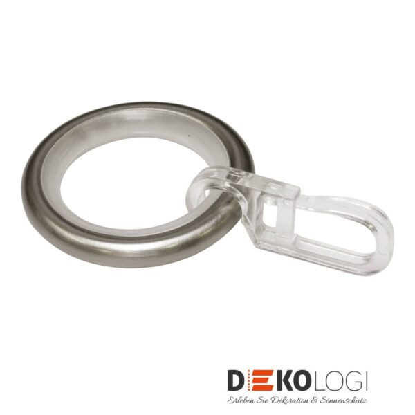 Gardinenringe für Ø 16 mm – Edelstahl-Optik