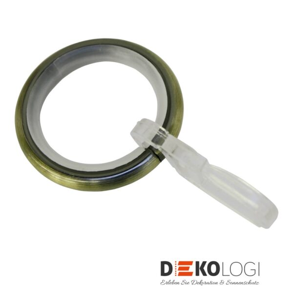 Gardinenringe für Ø 16 mm – Messing-Antik