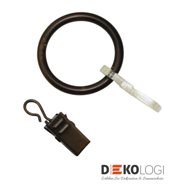 Gardinenringe für Ø 19 mm – Bronze
