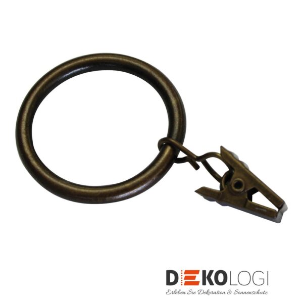Gardinenringe für Ø 19 mm – Bronze