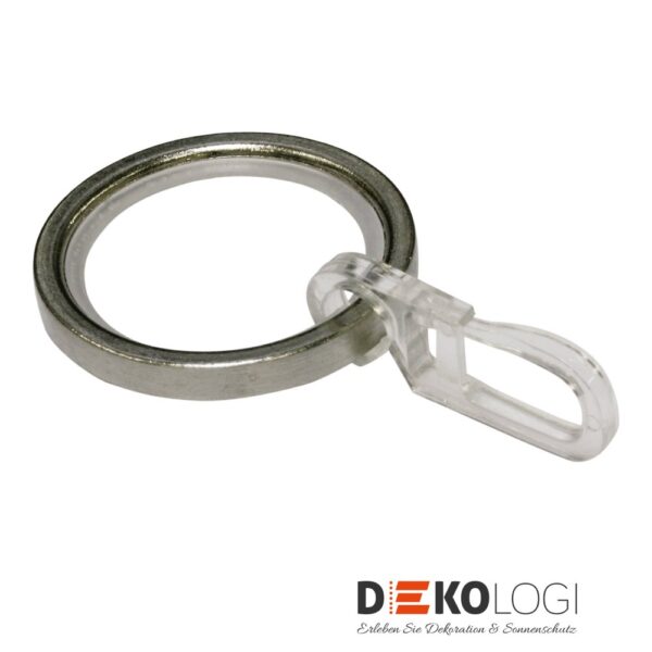 Gardinenringe für Ø 20 mm – Edelstahl-Optik