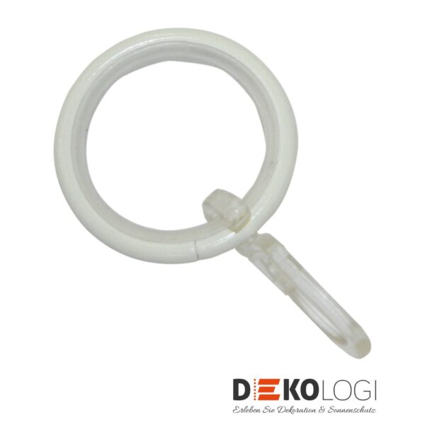Gardinenringe für Ø 20 mm Kreta – Weiß