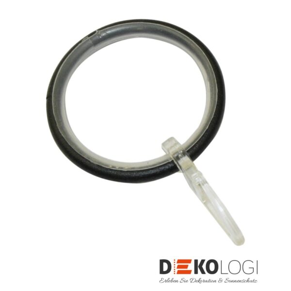 Gardinenringe für Ø 25 mm – Schwarz