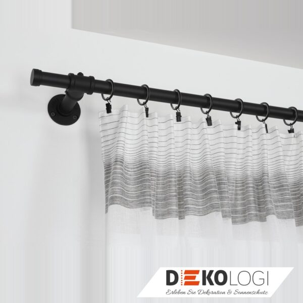 Gardinenringe für Ø 25 mm – Schwarz