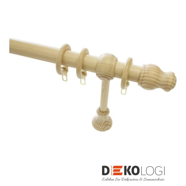 Gardinenringe für Ø 28 mm Holz – Kiefer