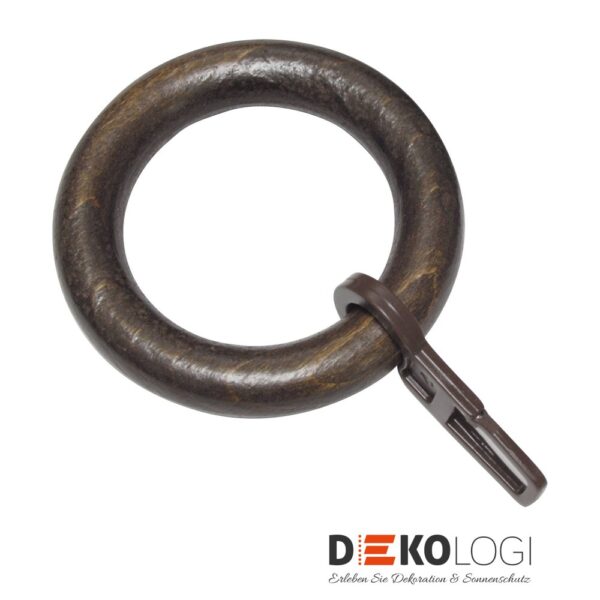 Gardinenringe für Ø 28 mm Holz – Kolonial