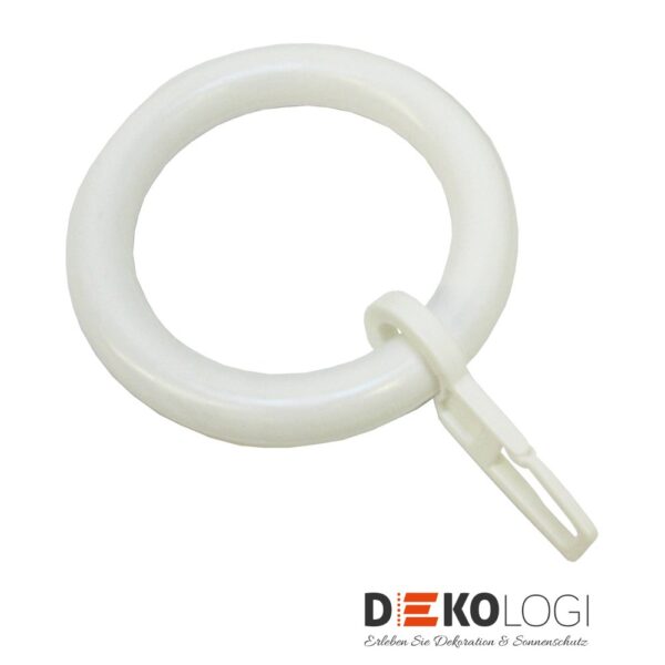 Gardinenringe für Ø 28 mm – Weiß