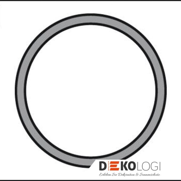 Gardinenstange Europa Ø 19 mm – Silber-Antik