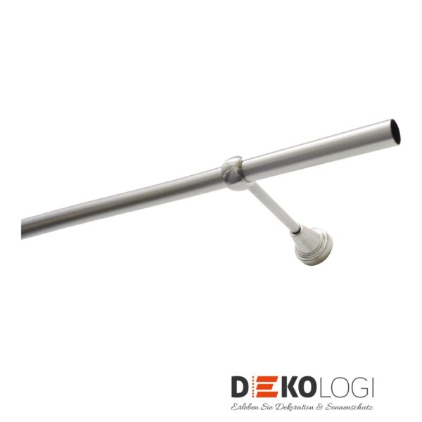 Gardinenstangen-Set Ally Ø 19 mm – Edelstahl-Optik