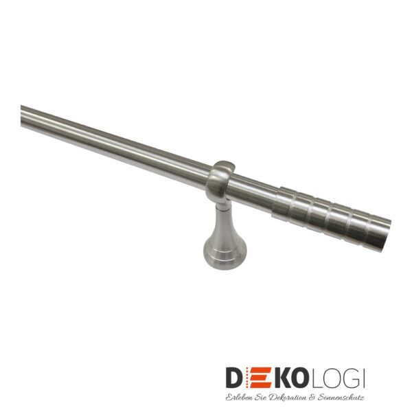 Gardinenstangen-Set Belamy Ø 25 mm – Edelstahl-Optik