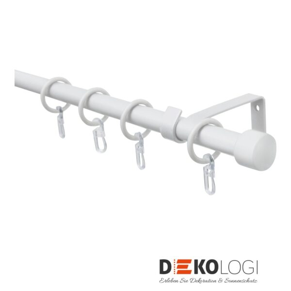 Gardinenstangen-Set Cap Ø 13/16 mm – Weiß