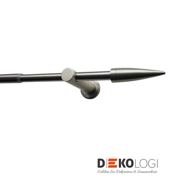 Gardinenstangen-Set Delta Ø 13/16 mm – Edelstahl-Optik