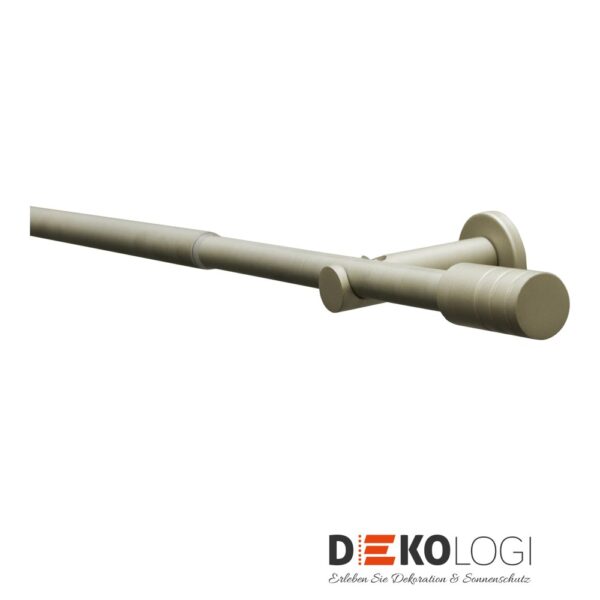Gardinenstangen-Set Elba Zylinder Ø 16/19 mm – Champagner