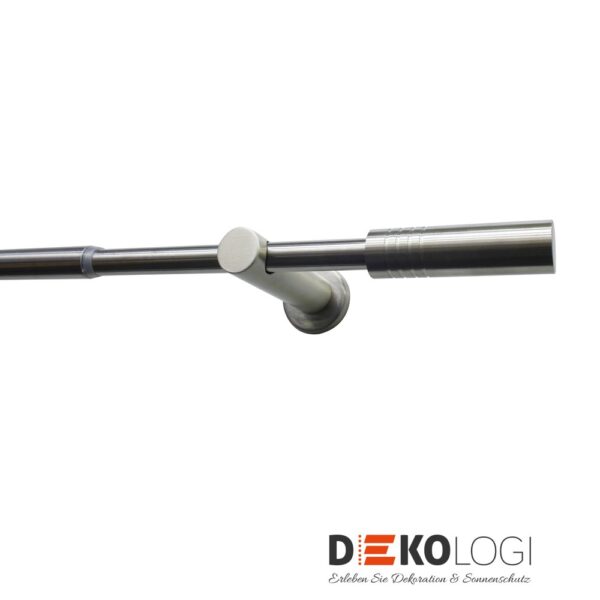 Gardinenstangen-Set Gamma Ø 13/16 mm – Edelstahl-Optik