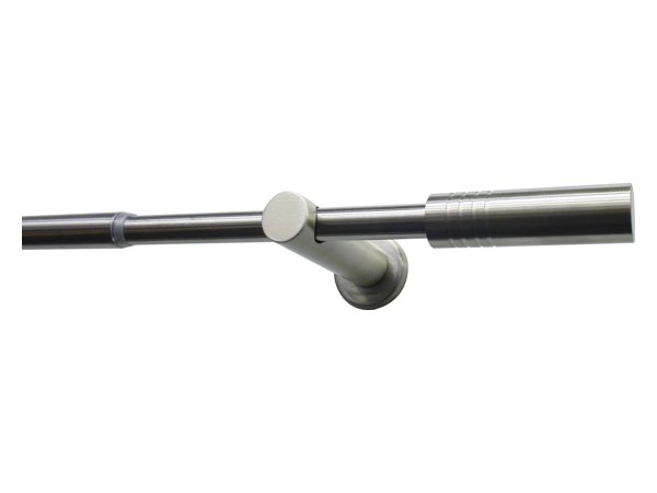Gardinenstangen-Set Gamma in Edelstahl-Optik