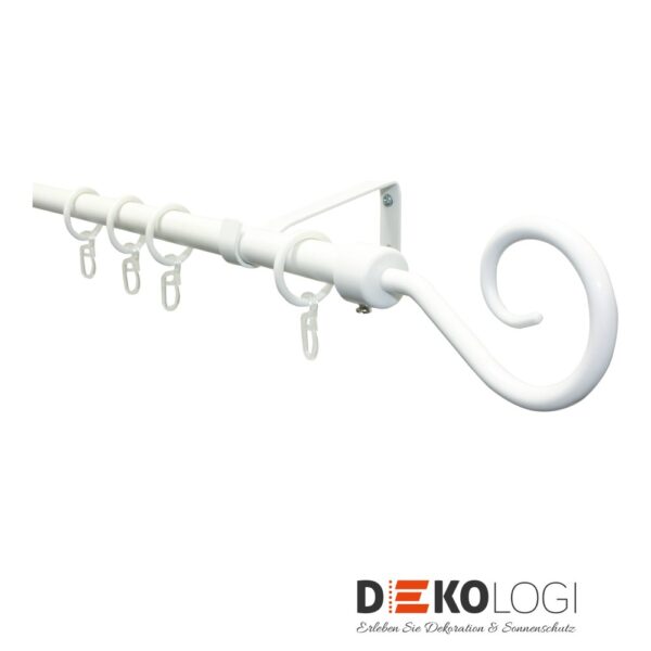Gardinenstangen-Set Hook Ø 13/16 mm – Weiß